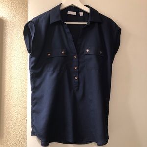 Navy blouse